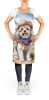 Lhasa Apso Cowboy Welcome Apron Cooking Kitchen Server Baking Crafts Gardening for Adult Women Men, Unisex, Large, Multicolor