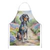 Bluetick Coonhound Spring Path Apron Cooking Kitchen Server Baking Crafts Gardening for Adult Women Men, Unisex, Large, Multicolor