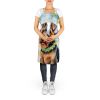 Welsh Terrier Luau Apron Cooking Kitchen Server Baking Crafts Gardening for Adult Women Men, Unisex, Large, Multicolor