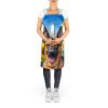Belgian Malinois in Sunflowers Apron Cooking Kitchen Server Baking Crafts Gardening for Adult Women Men, Unisex, Large, Multicolor