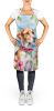 English Foxhound Luau Apron Cooking Kitchen Server Baking Crafts Gardening for Adult Women Men, Unisex, Large, Multicolor