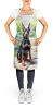 Doberman Pinscher Spring Path Apron Cooking Kitchen Server Baking Crafts Gardening for Adult Women Men, Unisex, Large, Multicolor