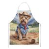 Norfolk Terrier Cowboy Welcome Apron Cooking Kitchen Server Baking Crafts Gardening for Adult Women Men, Unisex, Large, Multicolor