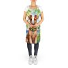 Irish Terrier Luau Apron Cooking Kitchen Server Baking Crafts Gardening for Adult Women Men, Unisex, Large, Multicolor