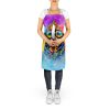 Rottweiler Hippie Dawg Apron Cooking Kitchen Server Baking Crafts Gardening for Adult Women Men, Unisex, Large, Multicolor