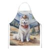 Samoyed Cowboy Welcome Apron Cooking Kitchen Server Baking Crafts Gardening for Adult Women Men, Unisex, Large, Multicolor