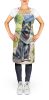 Norwegian Elkhound Spring Path Apron Cooking Kitchen Server Baking Crafts Gardening for Adult Women Men, Unisex, Large, Multicolor