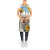 Maltipoo in Sunflowers Apron Cooking Kitchen Server Baking Crafts Gardening for Adult Women Men, Unisex, Large, Multicolor
