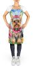 Yorkshire Terrier Luau Apron Cooking Kitchen Server Baking Crafts Gardening for Adult Women Men, Unisex, Large, Multicolor