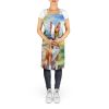 Basenji Spring Garden Apron Cooking Kitchen Server Baking Crafts Gardening for Adult Women Men, Unisex, Large, Multicolor