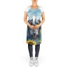 Scottish Deerhound in Sunflowers Apron Cooking Kitchen Server Baking Crafts Gardening for Adult Women Men, Unisex, Large, Multicolor