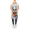 Skye Terrier Luau Apron Cooking Kitchen Server Baking Crafts Gardening for Adult Women Men, Unisex, Large, Multicolor