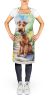 Irish Terrier Spring Path Apron Cooking Kitchen Server Baking Crafts Gardening for Adult Women Men, Unisex, Large, Multicolor