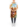 Nova Scotia Duck Toller in Sunflowers Apron Cooking Kitchen Server Baking Crafts Gardening for Adult Women Men, Unisex, Large, Multicolor