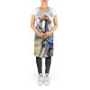 Scottish Deerhound Cowboy Welcome Apron Cooking Kitchen Server Baking Crafts Gardening for Adult Women Men, Unisex, Large, Multicolor