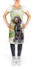 American Water Spaniel Spring Garden Apron Cooking Kitchen Server Baking Crafts Gardening for Adult Women Men, Unisex, Large, Multicolor
