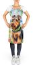 Welsh Terrier Luau Apron Cooking Kitchen Server Baking Crafts Gardening for Adult Women Men, Unisex, Large, Multicolor