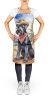 Giant Schnauzer Cowboy Welcome Apron Cooking Kitchen Server Baking Crafts Gardening for Adult Women Men, Unisex, Large, Multicolor