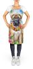 Bullmastiff Luau Apron Cooking Kitchen Server Baking Crafts Gardening for Adult Women Men, Unisex, Large, Multicolor