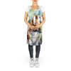Basset Hound Spring Garden Apron Cooking Kitchen Server Baking Crafts Gardening for Adult Women Men, Unisex, Large, Multicolor