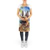 Belgian Malinois Luau Apron Cooking Kitchen Server Baking Crafts Gardening for Adult Women Men, Unisex, Large, Multicolor