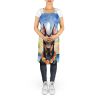 Doberman Pinscher Luau Apron Cooking Kitchen Server Baking Crafts Gardening for Adult Women Men, Unisex, Large, Multicolor