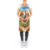 Tibetan Mastiff Luau Apron Cooking Kitchen Server Baking Crafts Gardening for Adult Women Men, Unisex, Large, Multicolor