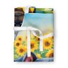 Manchester Terrier in Sunflowers Apron Cooking Kitchen Server Baking Crafts Gardening for Adult Women Men, Unisex, Large, Multicolor