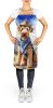 Airedale Terrier Cowboy Welcome Apron Cooking Kitchen Server Baking Crafts Gardening for Adult Women Men, Unisex, Large, Multicolor
