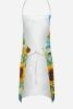 Siberian Husky in Sunflowers Apron Cooking Kitchen Server Baking Crafts Gardening for Adult Women Men, Unisex, Large, Multicolor