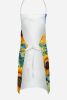 Tibetan Mastiff in Sunflowers Apron Cooking Kitchen Server Baking Crafts Gardening for Adult Women Men, Unisex, Large, Multicolor