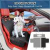 Dog rear seat cover, waterproof car seat protector with side wings, scratch resistant dog rear seat cover, durable anti slip dog hammock suitable for