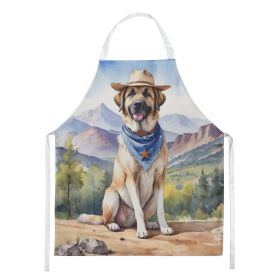 Anatolian Shepherd Cowboy Welcome Apron Cooking Kitchen Server Baking Crafts Gardening for Adult Women Men, Unisex, Large, Multicolor