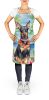 Manchester Terrier Luau Apron Cooking Kitchen Server Baking Crafts Gardening for Adult Women Men, Unisex, Large, Multicolor