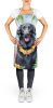 Flat-Coated Retriever Luau Apron Cooking Kitchen Server Baking Crafts Gardening for Adult Women Men, Unisex, Large, Multicolor