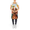 Redbone Coonhound in Sunflowers Apron Cooking Kitchen Server Baking Crafts Gardening for Adult Women Men, Unisex, Large, Multicolor