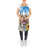 Clumber Spaniel in Sunflowers Apron Cooking Kitchen Server Baking Crafts Gardening for Adult Women Men, Unisex, Large, Multicolor