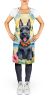 Scottish Terrier Luau Apron Cooking Kitchen Server Baking Crafts Gardening for Adult Women Men, Unisex, Large, Multicolor