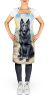 Belgian Sheepdog Spring Path Apron Cooking Kitchen Server Baking Crafts Gardening for Adult Women Men, Unisex, Large, Multicolor