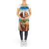 Dogue de Bordeaux Luau Apron Cooking Kitchen Server Baking Crafts Gardening for Adult Women Men, Unisex, Large, Multicolor