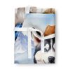 Siberian Husky Cowboy Welcome Apron Cooking Kitchen Server Baking Crafts Gardening for Adult Women Men, Unisex, Large, Multicolor