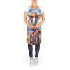 American Hairless Terrier Cowboy Welcome Apron Cooking Kitchen Server Baking Crafts Gardening for Adult Women Men, Unisex, Large, Multicolor