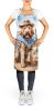 Otterhound Cowboy Welcome Apron Cooking Kitchen Server Baking Crafts Gardening for Adult Women Men, Unisex, Large, Multicolor