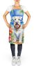 Sealyham Terrier Luau Apron Cooking Kitchen Server Baking Crafts Gardening for Adult Women Men, Unisex, Large, Multicolor