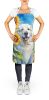 Kuvasz in Sunflowers Apron Cooking Kitchen Server Baking Crafts Gardening for Adult Women Men, Unisex, Large, Multicolor