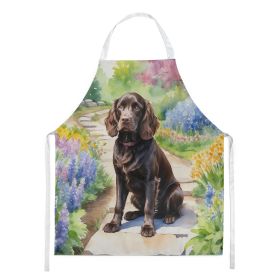 Boykin Spaniel Spring Path Apron Cooking Kitchen Server Baking Crafts Gardening for Adult Women Men, Unisex, Large, Multicolor