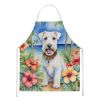 Sealyham Terrier Luau Apron Cooking Kitchen Server Baking Crafts Gardening for Adult Women Men, Unisex, Large, Multicolor