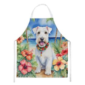 Sealyham Terrier Luau Apron Cooking Kitchen Server Baking Crafts Gardening for Adult Women Men, Unisex, Large, Multicolor