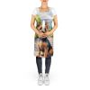 Australian Terrier Spring Garden Apron Cooking Kitchen Server Baking Crafts Gardening for Adult Women Men, Unisex, Large, Multicolor