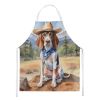 American English Coonhound Cowboy Welcome Apron Cooking Kitchen Server Baking Crafts Gardening for Adult Women Men, Unisex, Large, Multicolor